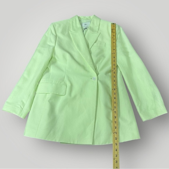 BANANA REPUBLIC HOURGLASS (NWT ITALIAN VISCOSE-LINEN BLAZER Sz 12 - Picture 12 of 16